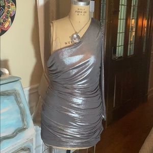 COPY - Baby Phat silver queen club dress, 2X